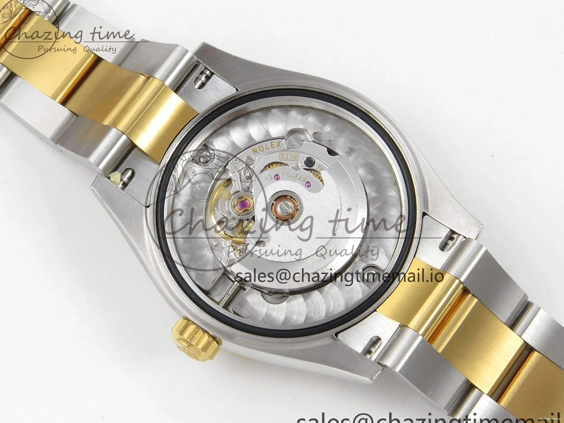 0401 DateJust 31 278383RBR THBF 1:1 Best Edition 904L Steel White Roman Dial Diamonds Bezel on SS YG Oyster Bracelet HZ Cal. Minimalist 44